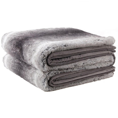 Mon Chateau Luxe Faux Fur Throw Tan