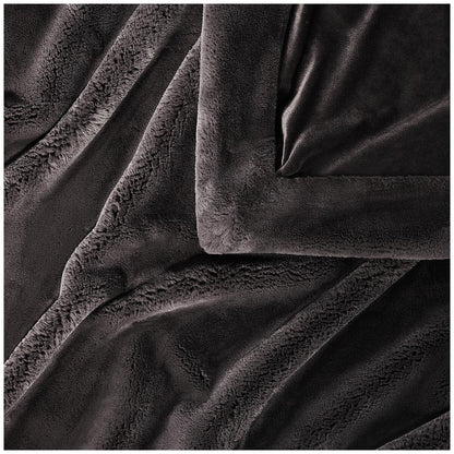 Mon Chateau Ultra Soft Faux Fur Throw 152 x 177cm Grey