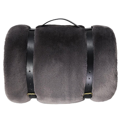 Mon Chateau Ultra Soft Faux Fur Throw 152 x 177cm Grey