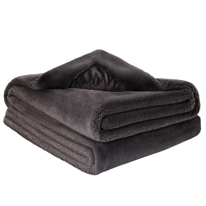 Mon Chateau Ultra Soft Faux Fur Throw 152 x 177cm Grey