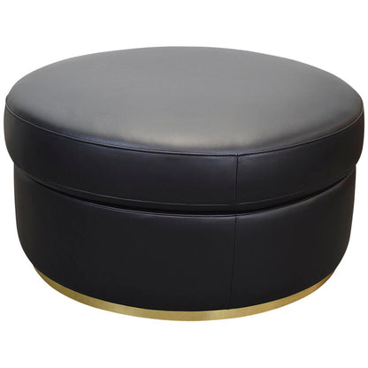 Moran Arcadia Round Ottoman Meringue