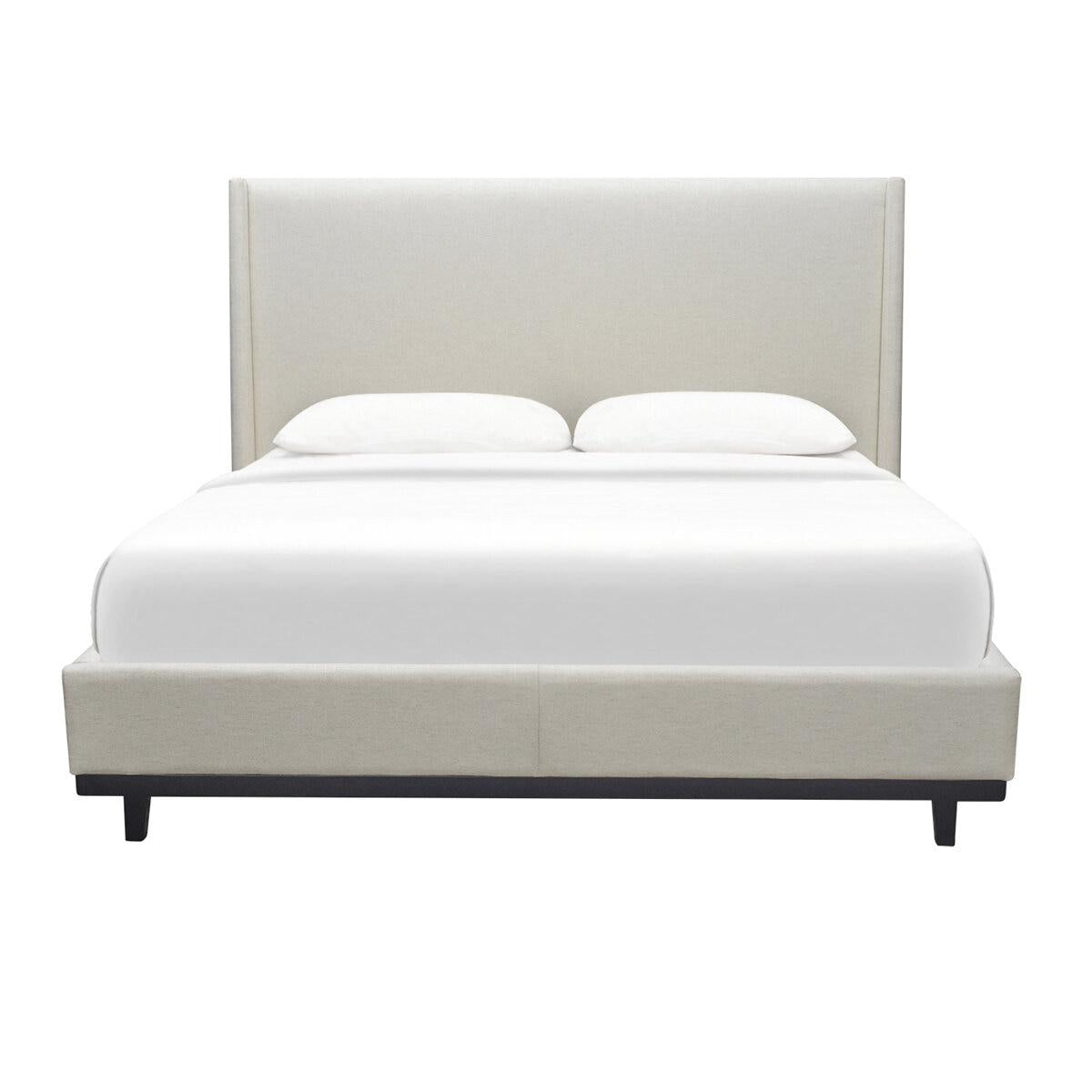 Moran Aristocrat King Bedhead with Encasement and Slatted Base Husk Barley
