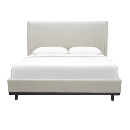 Moran Aristocrat King Bedhead with Encasement and Slatted Base Husk Barley