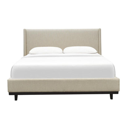 Moran Aristocrat King Bedhead with Encasement and Slatted Base Husk Linen