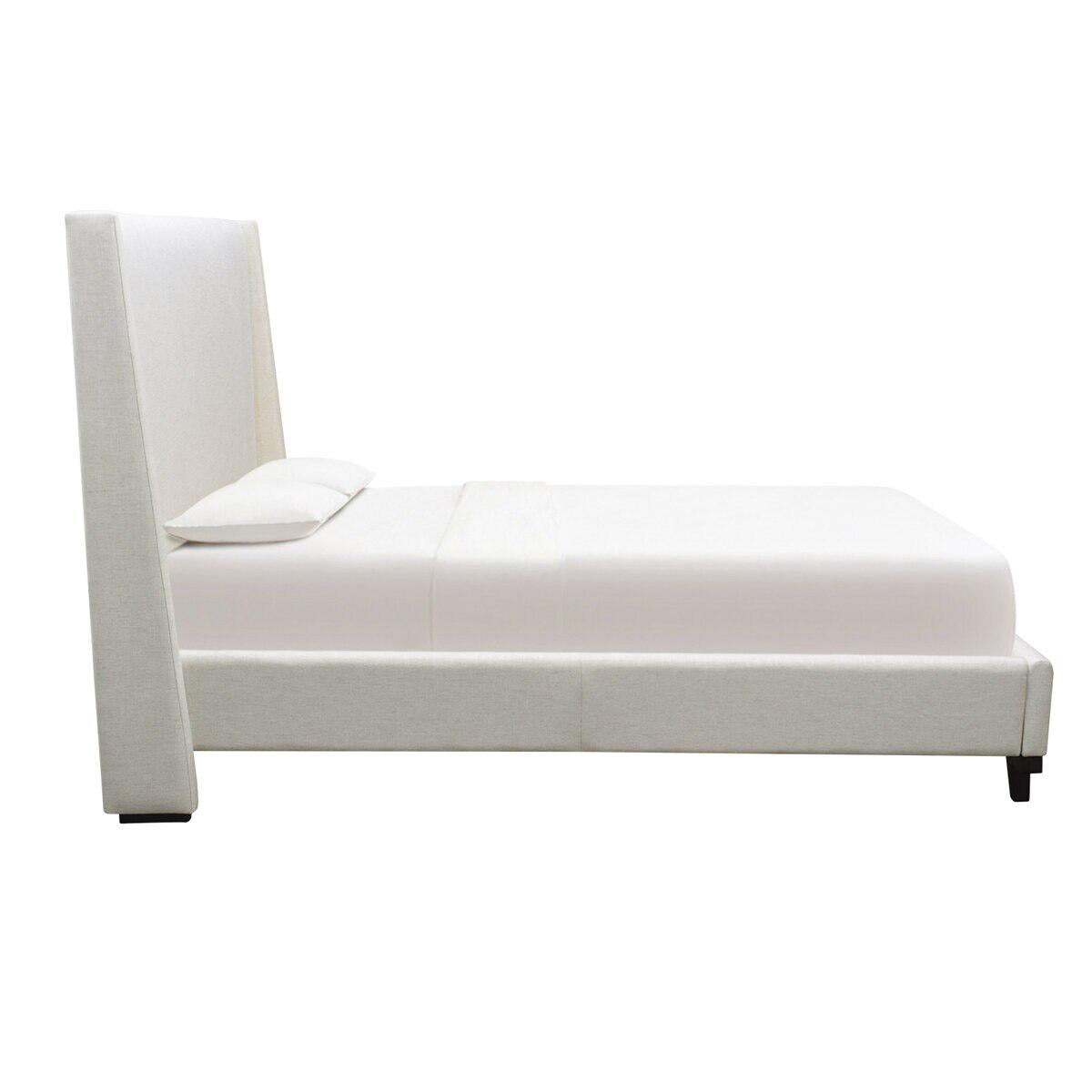 Moran Aristocrat King Bedhead with Encasement and Slatted Base Husk Linen