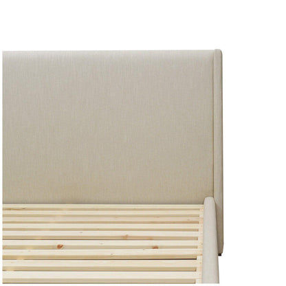 Moran Aristocrat King Bedhead with Encasement and Slatted Base Husk Barley