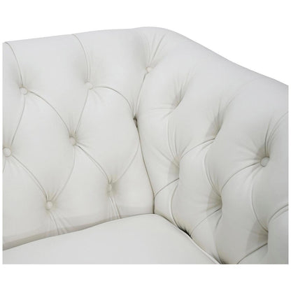 Moran Bastille II 2 Seater Leather Sofa Antique Meringue
