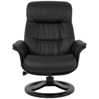 Moran Fjords Anne R-Base Large Chair and Ottoman Sea Green