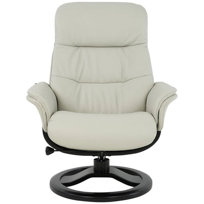 Moran Fjords Anne R-Base Large Chair and Ottoman Sea Green