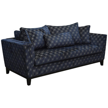 Moran Florence 3 Seater Warwick Fairmont Navy Fabric Sofa