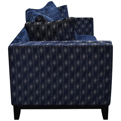 Moran Florence 3 Seater Warwick Fairmont Navy Fabric Sofa