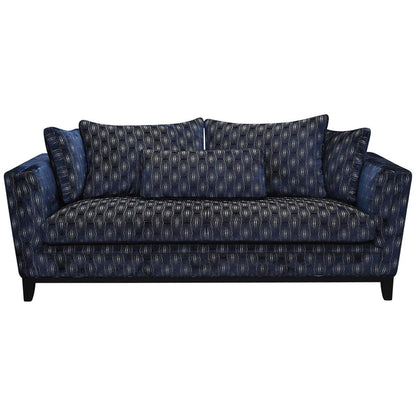 Moran Florence 3 Seater Warwick Fairmont Navy Fabric Sofa