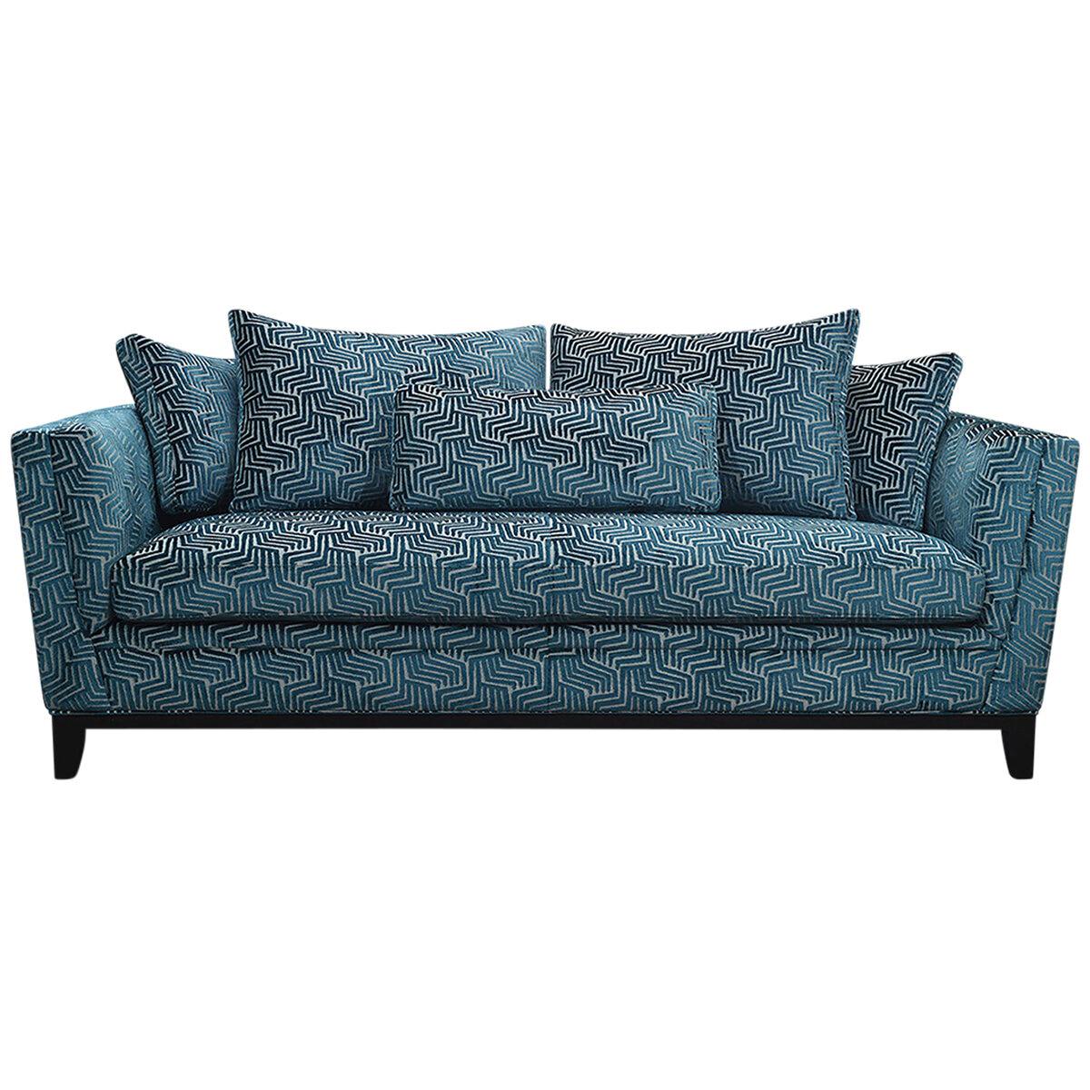 Moran Florence Fabric Sofa 3 Seater Plaza Teal