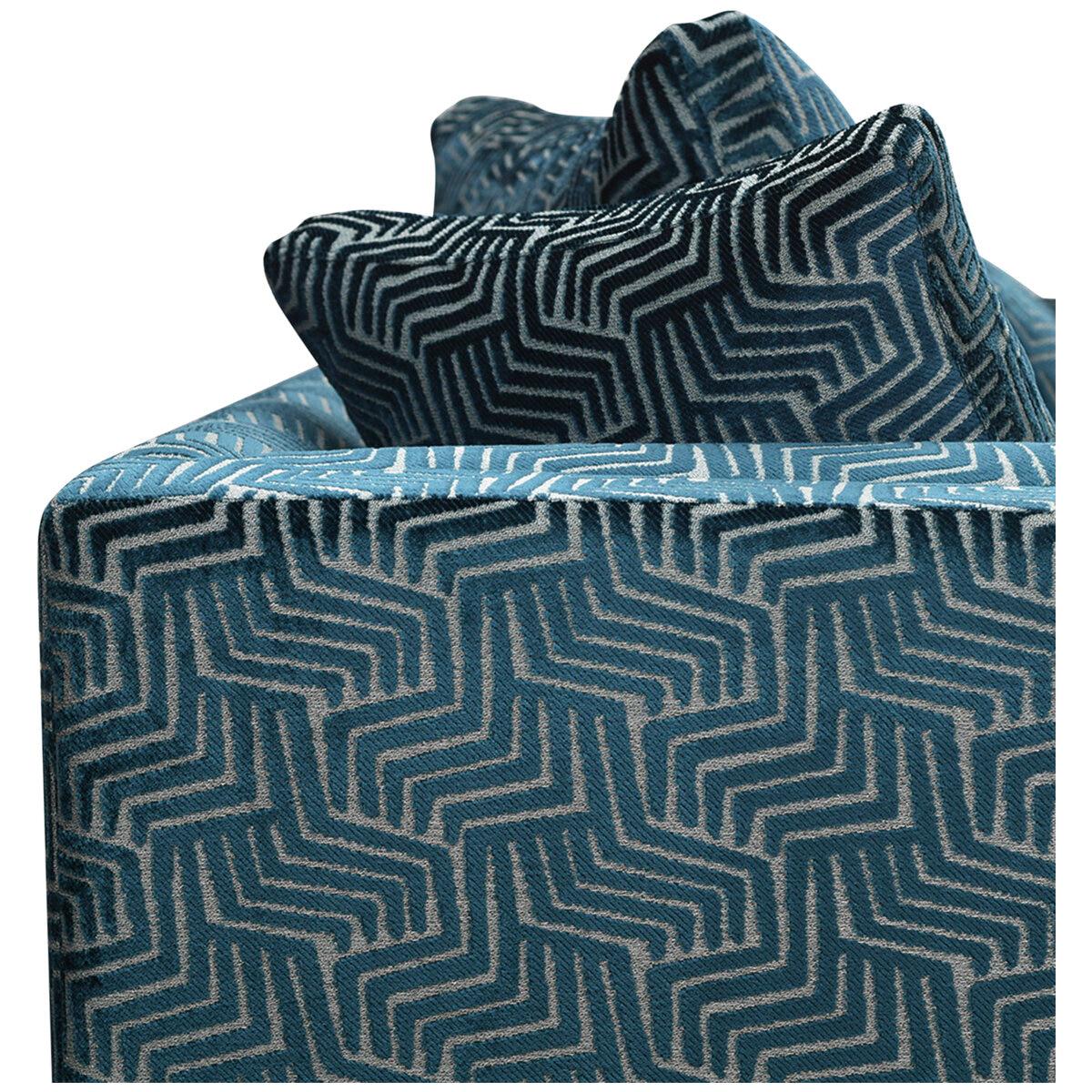 Moran Florence Fabric Sofa 3 Seater Plaza Teal
