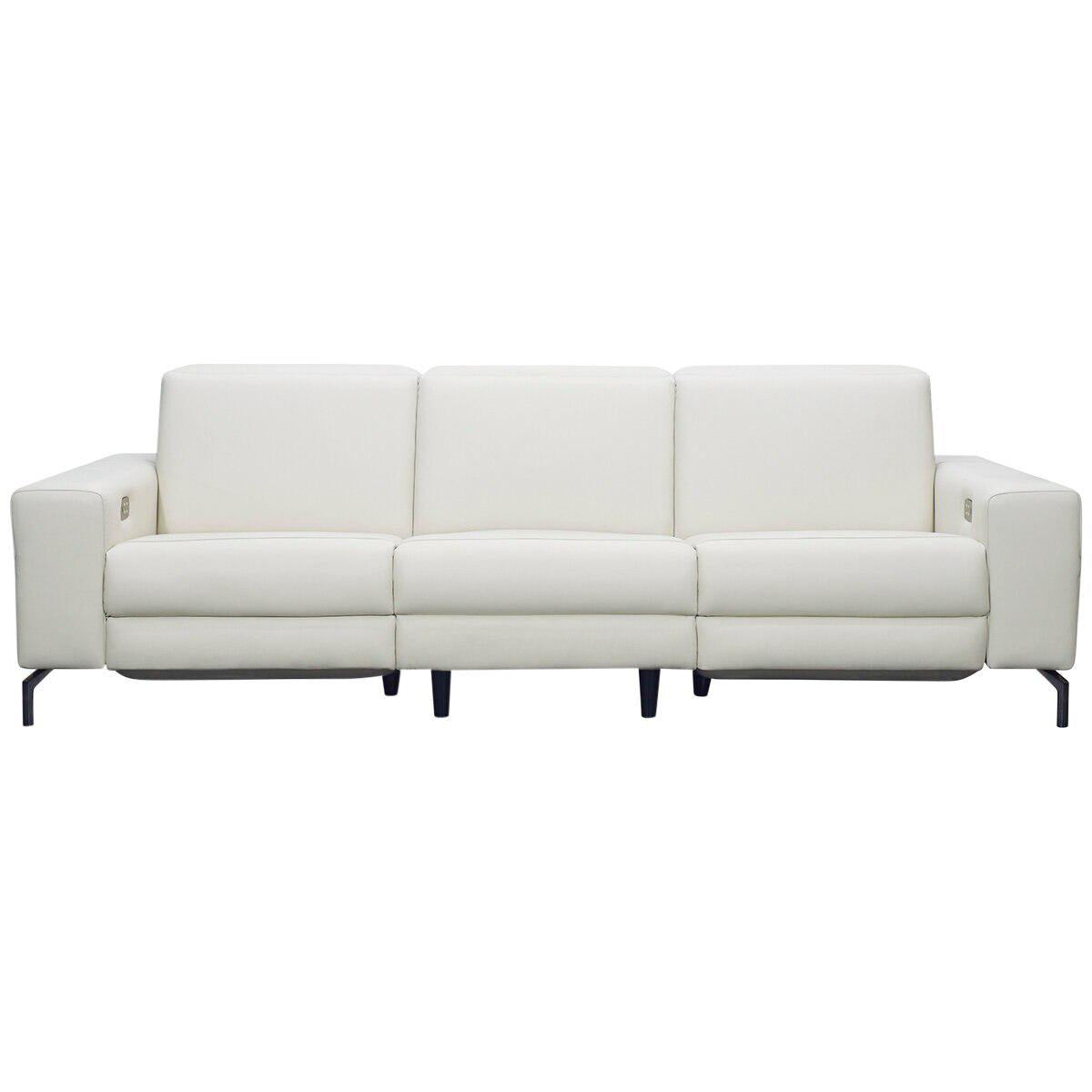 Moran Nevada 3.0S Leather Motorized Recliner Premium Meringue
