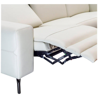 Moran Nevada 3.0S Leather Motorized Recliner Premium Meringue