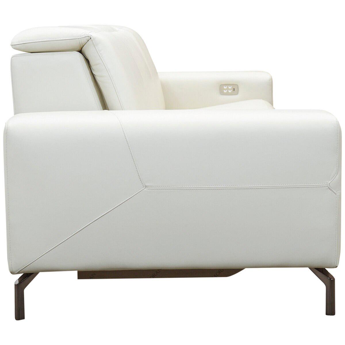 Moran Nevada 3.0S Leather Motorized Recliner Premium Meringue