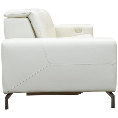 Moran Nevada 3.0S Leather Motorized Recliner Premium Meringue