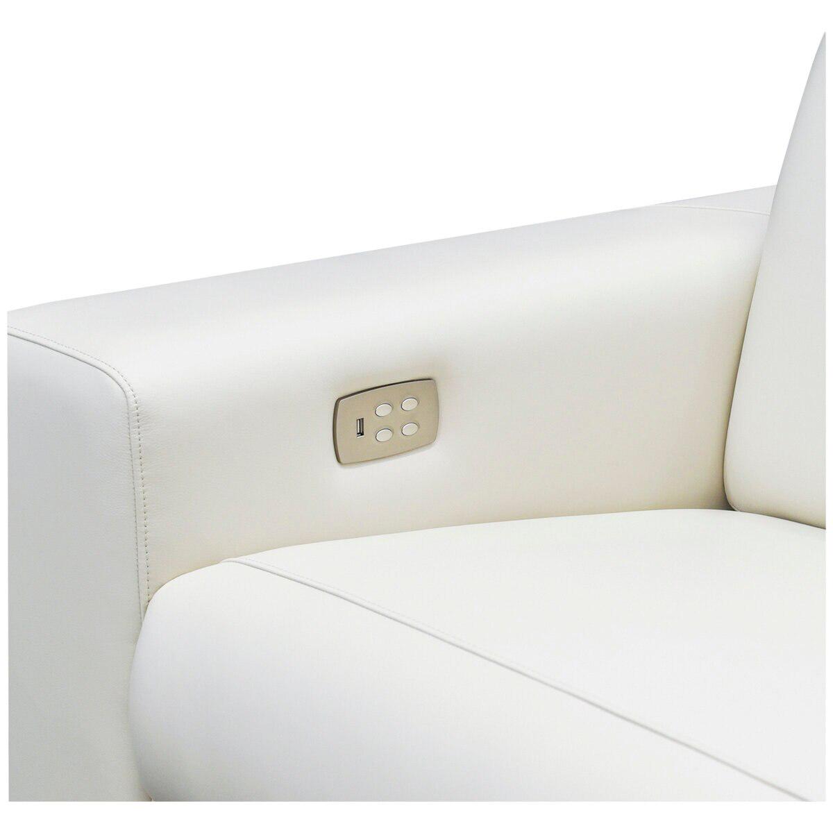 Moran Nevada 3.0S Leather Motorized Recliner Premium Meringue