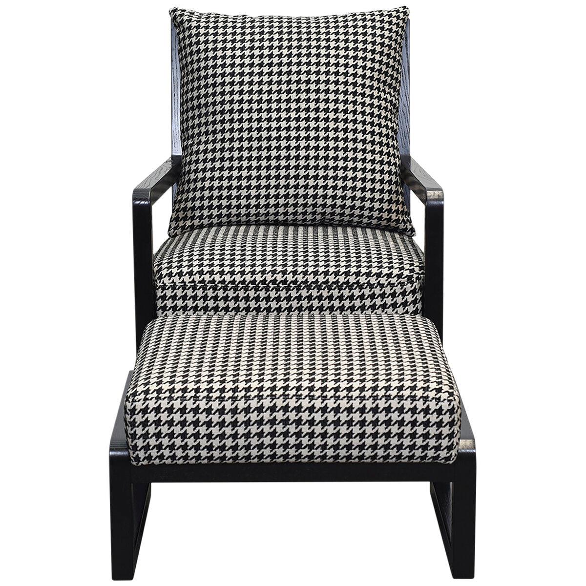 Moran Ohio Accent Chair Warwick Airlie Ebony Fabric