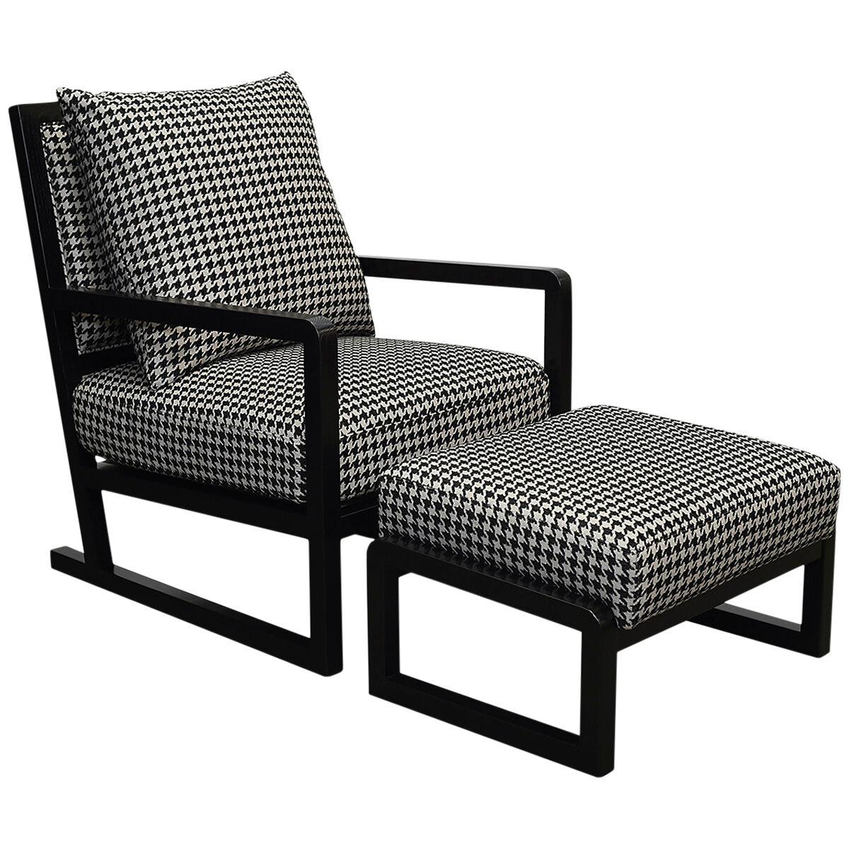 Moran Ohio Accent Chair Warwick Airlie Ebony Fabric