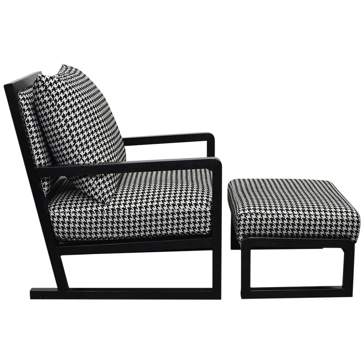 Moran Ohio Accent Chair Warwick Airlie Ebony Fabric