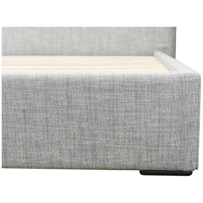Moran Ora King Bedhead With Encasement And Slats Steel