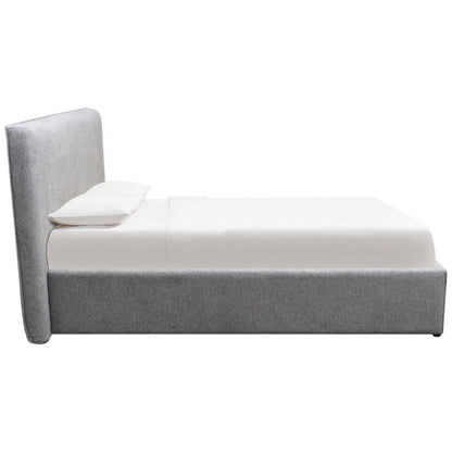 Moran Ora Queen Bedhead with Encasement with Slated Base Kinder Dove