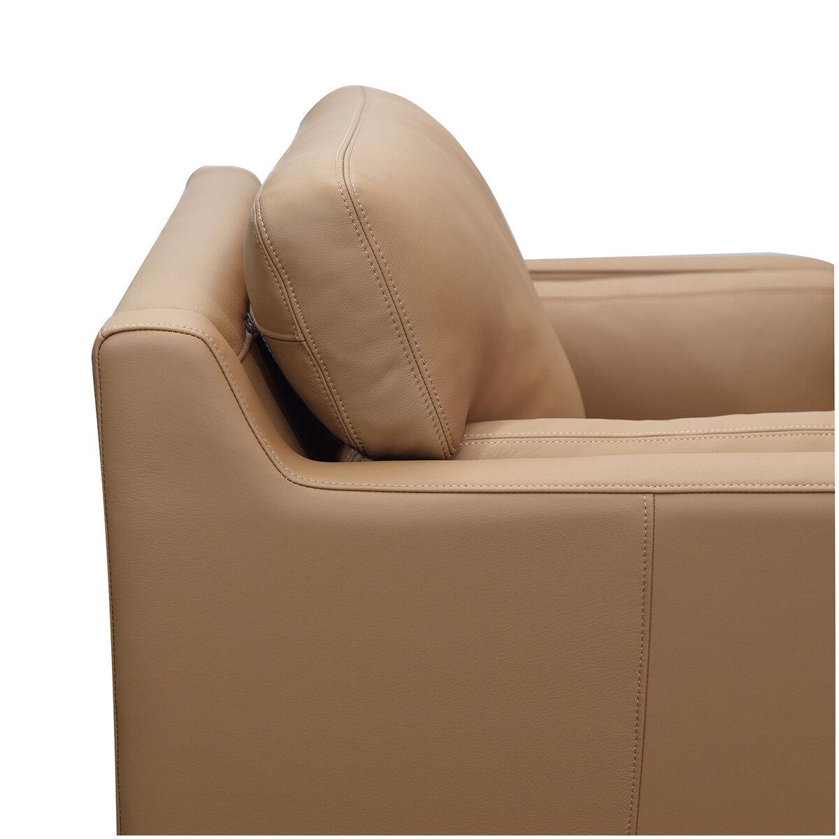 Moran Oregon 1 Seater Premium Caramel Leather