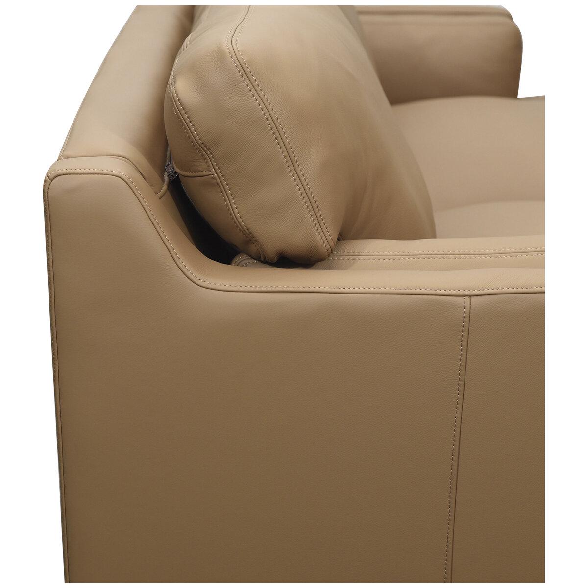 Moran Oregon 3 Seater Premium Caramel Leather Sofa