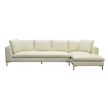 Moran Pico 3.5 Seater Sofa With Right Chaise Sterling Vanilla