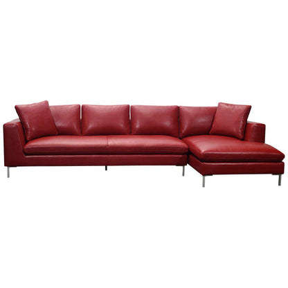 Moran Pico 3.5 Seater Sofa with Right Chaise Dove Silver