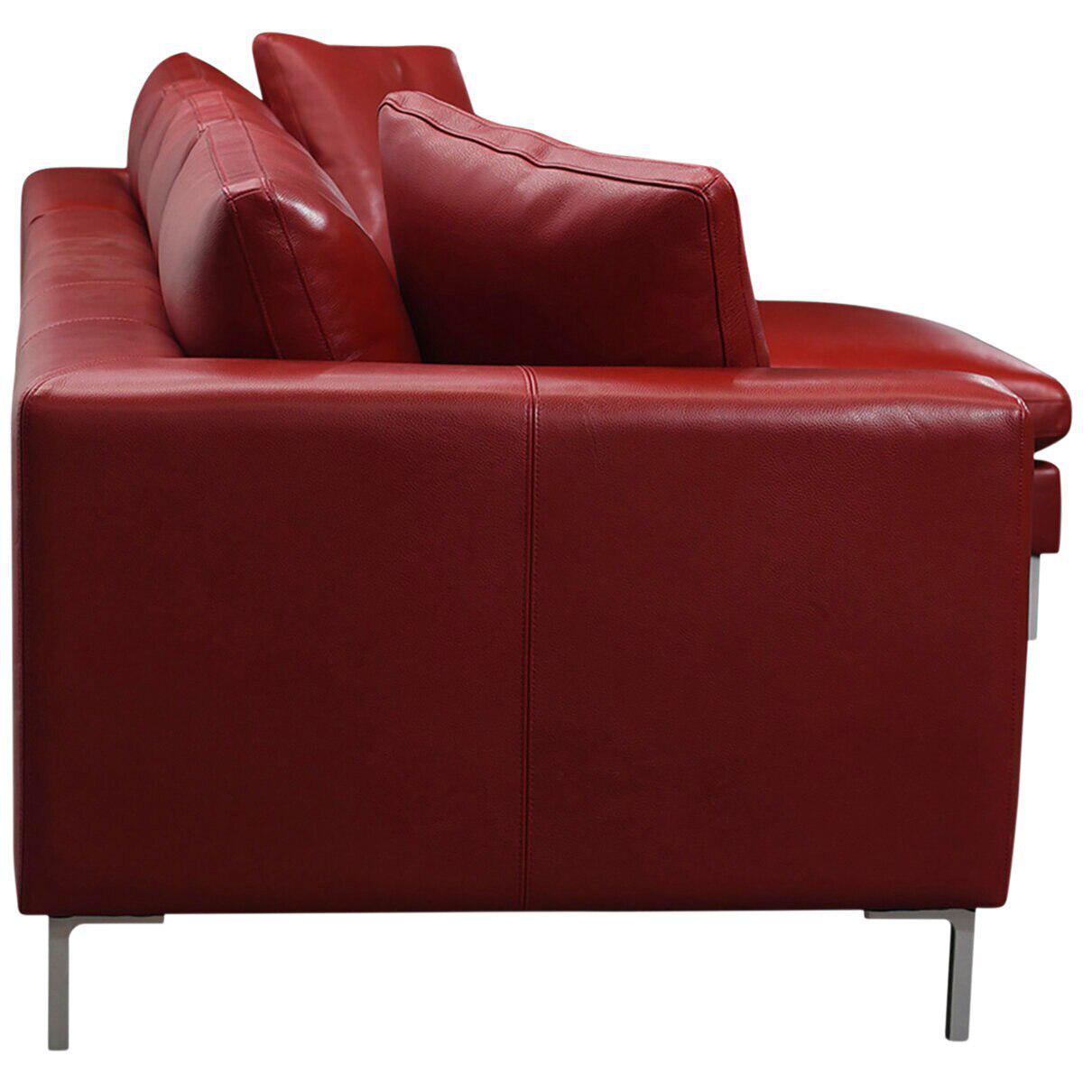 Moran Pico 3.5 Seater Sofa with Right Chaise White Berry Silver