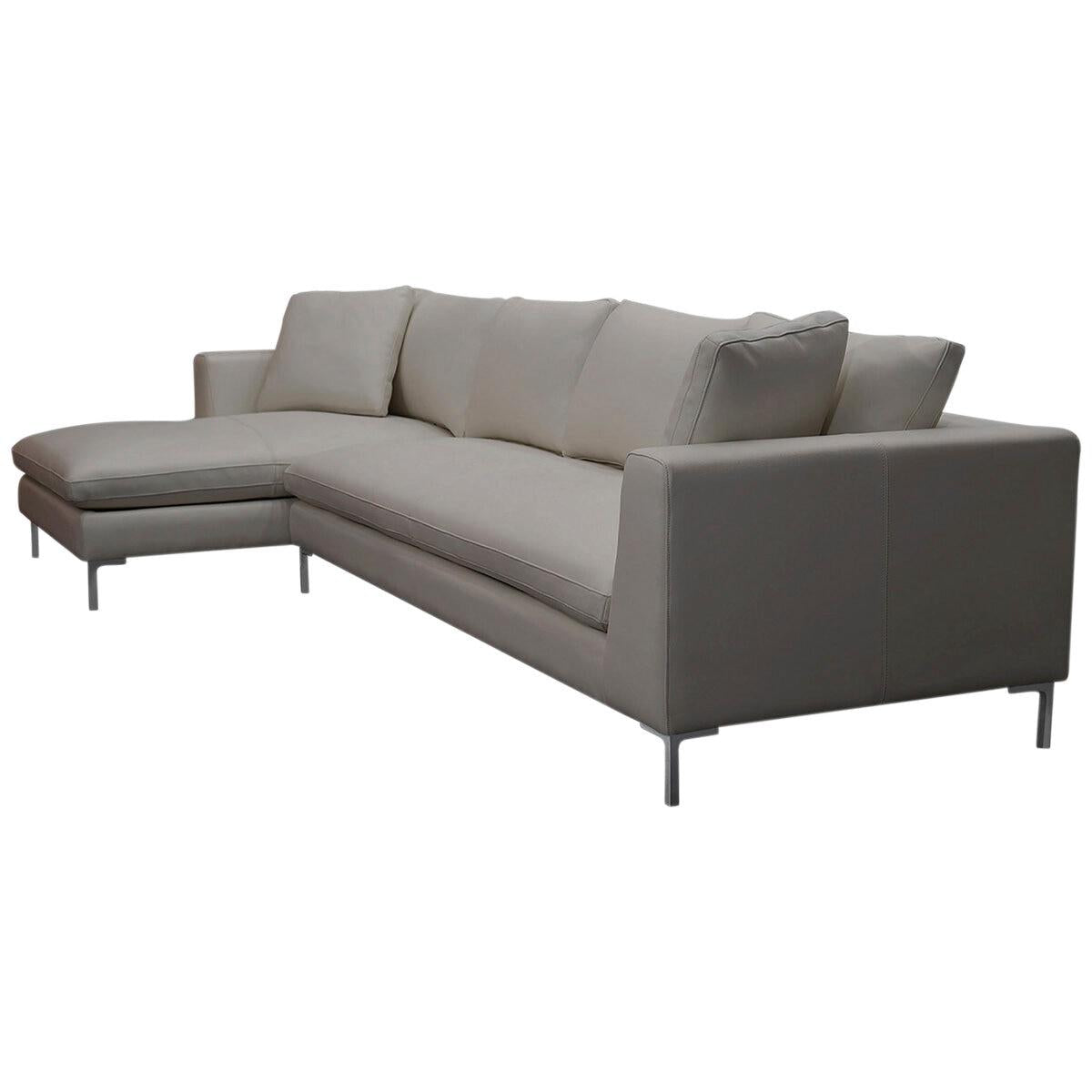Moran Pico 3.5 Seater Sofa with Left Chaise Premium Dove