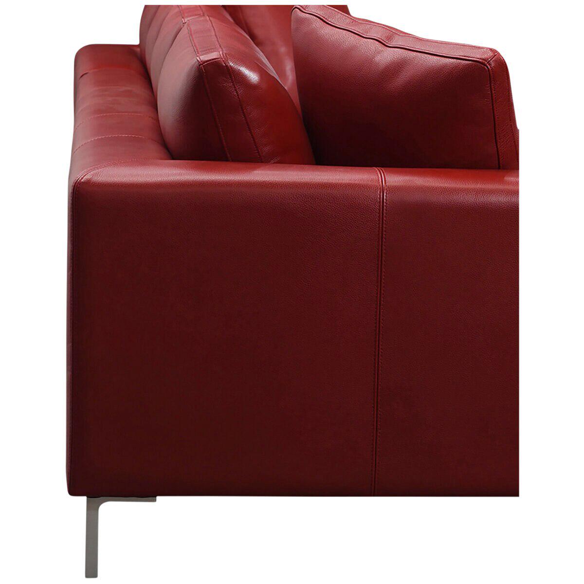 Moran Pico 3.5 Seater Sofa with Right Chaise White Berry Silver