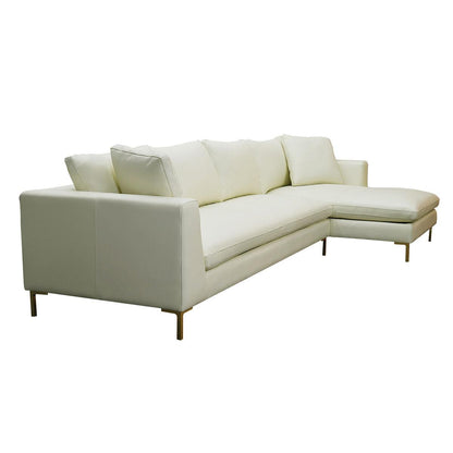 Moran Pico 3.5 Seater Sofa With Right Chaise Sterling Vanilla