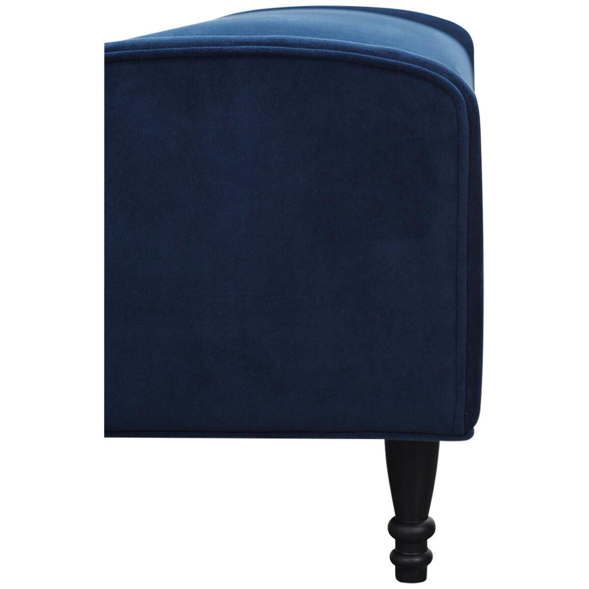 Moran Princess Bench Seat Plush Indigo