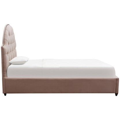 Moran Princess King Single Bed Head with Encasement and Slatted Base Petal