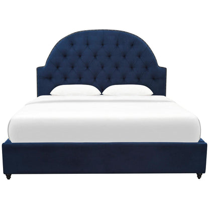 Moran Princess King Bed Frame Plush Indigo