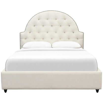 Moran Princess Queen BedHead With Encasement With Slatted Base Plush Bone