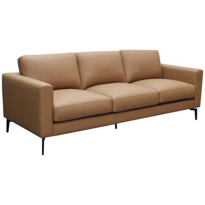 Moran Toronto 3 Seater Leather Sofa Premium Caramel
