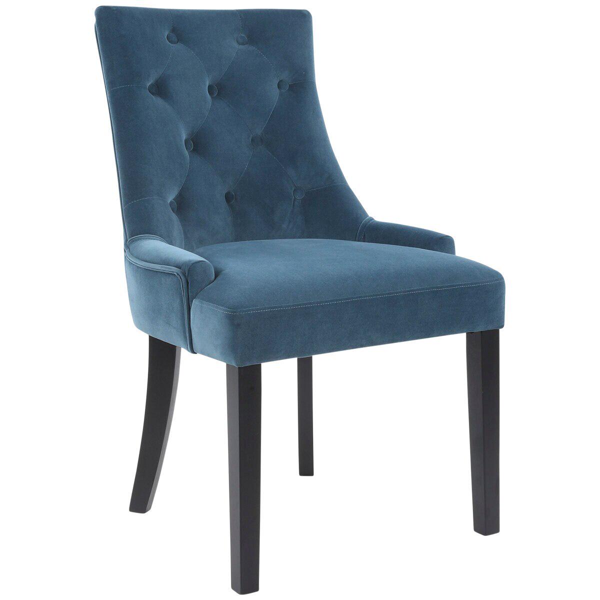 Moran rlo Dining Chair 2 Pack Aqua Blue Velvet