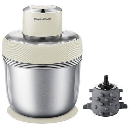 Morphy Richards Electric Chopper With 3 Bowls And Accessories White MRCH35WT