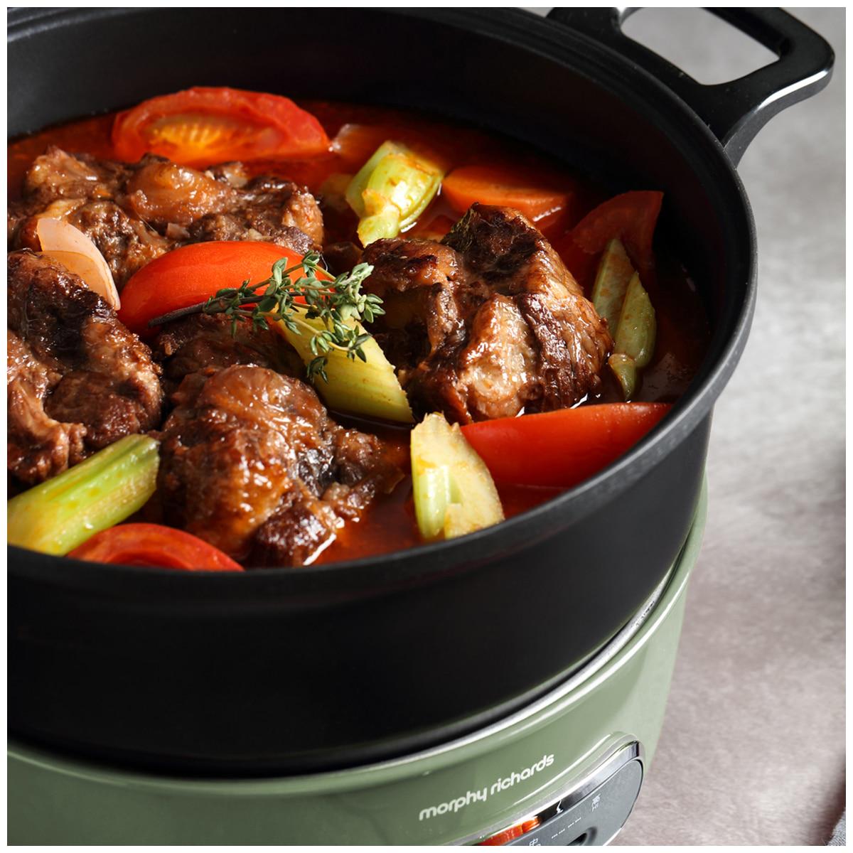 Morphy Richards Round Multifunction Pot Green