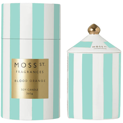 Moss St Ceramic Candles 2 Pack x 360g Golden Pear and Freesia And Blood Orange