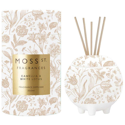 Moss St. Fragrances Diffuser 350ml Golden Pear And Freesia Floral Design