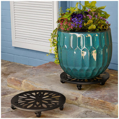 Mullally Steel Caddy Planter Set 2 Piece