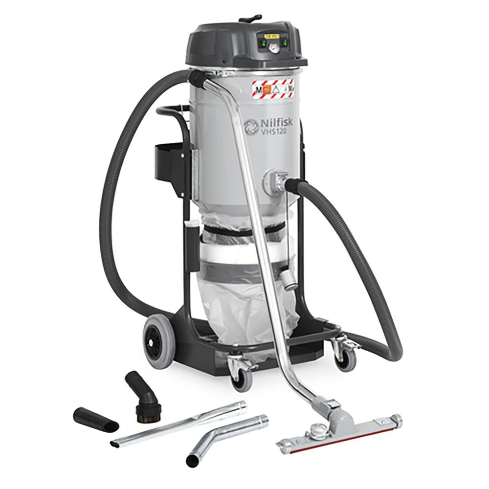 NILFISK 240V Vacuum Extractor w. Anti Shock Accessories VHS120 M Class 4012300069