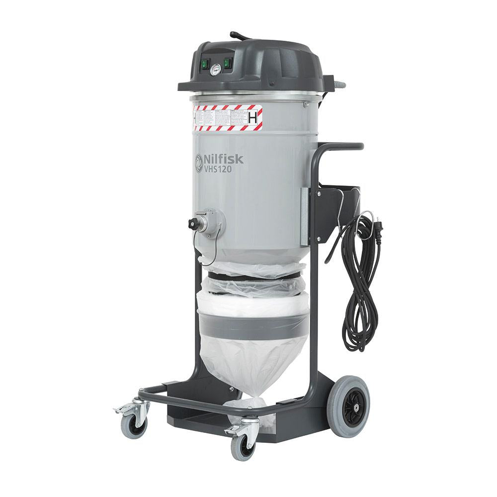 NILFISK Vacuum Extractor VHS120 H Class w. Anti Shock Accessories and DOP 4012300070DOP