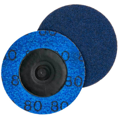 NORTON 50mm 80-Grit Zirconia Quick-Change Sanding Disc - SPEEDLOK - 5 Piece
